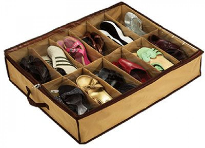 Space Saving Shoe Organizer SR113 Brown - Zoom Image 1