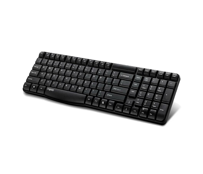 Rapoo E1050 Wireless keyboard - Arabic, Black 12684 - Zoom Image 1