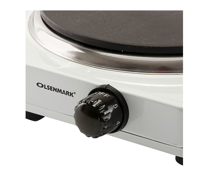 Olsenmark OMHP2288 1500 Watts Electric Hot Plate - White - Zoom Image 2