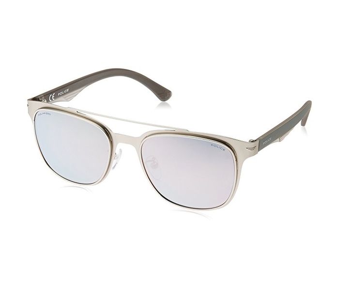 Police SPL356 581P Oval Silver Frame & Mirror Mirrored Sunglasses for Unisex - Zoom Image 2