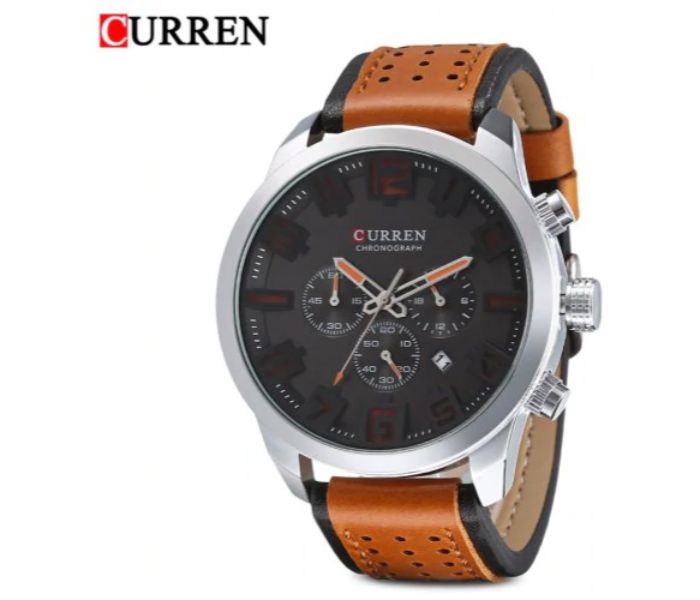 Curren 8289 Chronograph Watch For Men Brown - Zoom Image