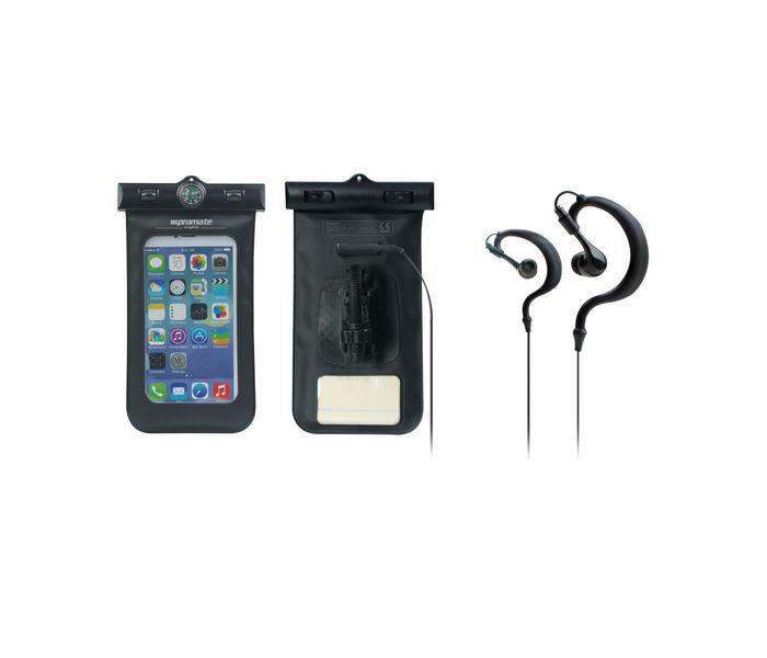 Promate snugRide Universal Waterproof Case with Waterproof Headset, Black - Zoom Image 3