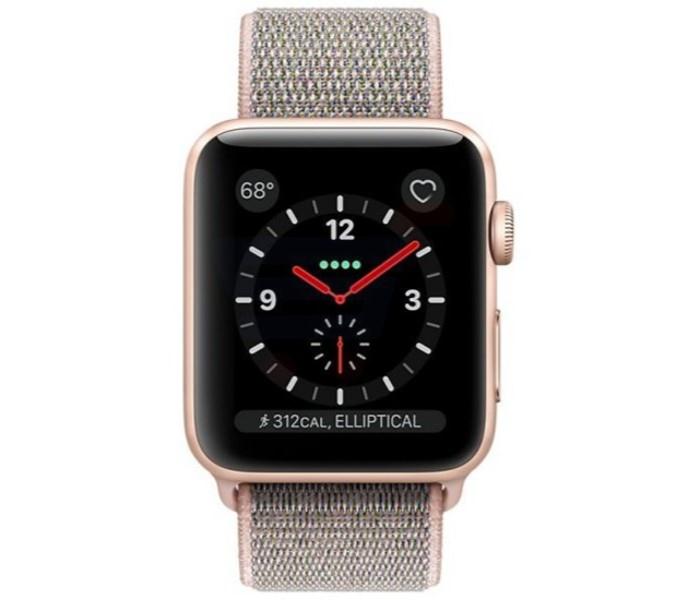 Apple Watch MQK72 Series 3 - 42mm Aluminum Case with GPS+Cellular Sand Sport Loop, Gold & Pink - Zoom Image 2