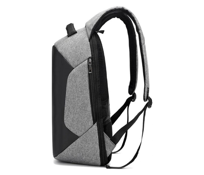 Dasfour AR-096-1 Anti-theft Backpack Laptop With USB Charge 16 Inches - Grey - Zoom Image 2