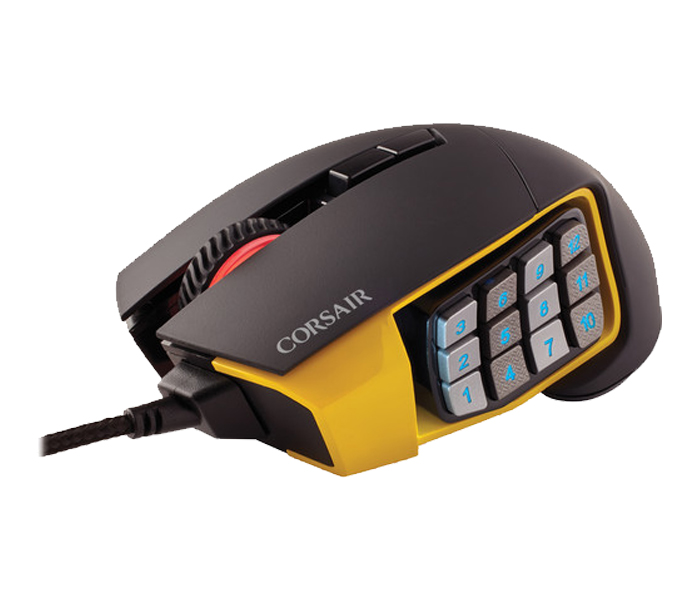 Corsair CH-9304011-NA Scimitar PRO RGB Gaming Mouse - Black & Yellow - Zoom Image 2