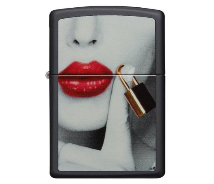 Zippo 29089 Locked Lips Lighter Black - Zoom Image 6