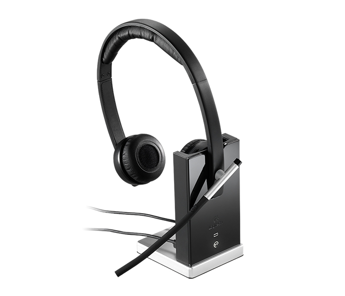 Logitech 981-000517 H820E Business Series Wireless Dual Stereo Headset - Black - Zoom Image 3