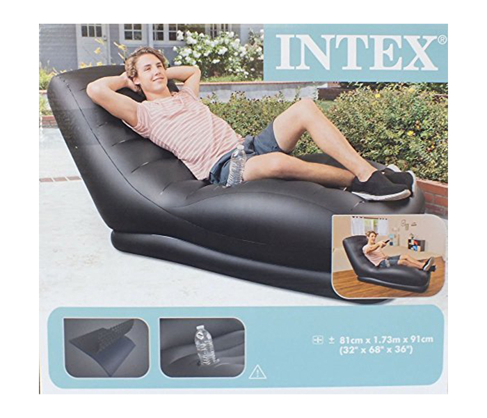 Intex ZX-68585 81 x 173 x 91CM Mega Lounge - Black - Zoom Image 1