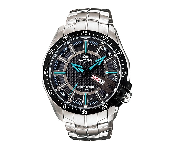 Casio Edifice EF-130D-1A2VUDF Mens Analog Watch Silver and Black - Zoom Image