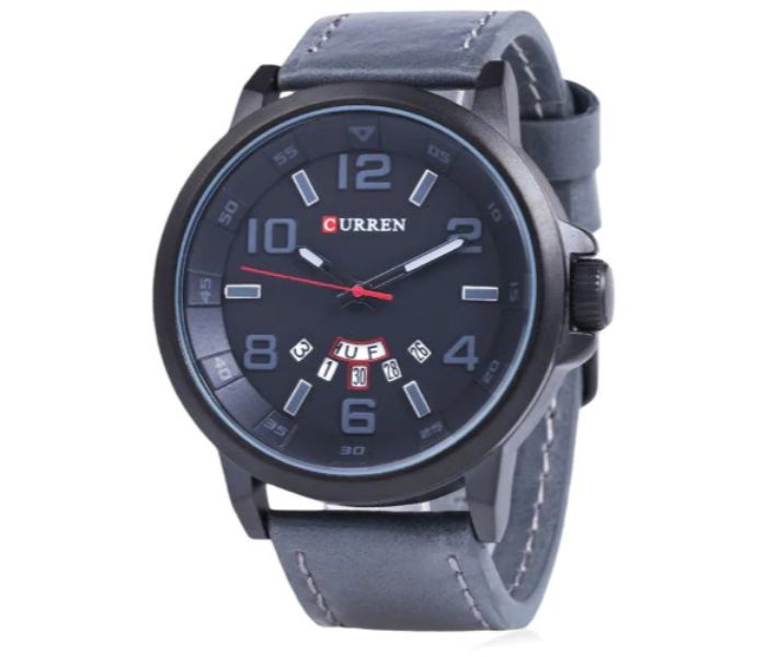 Curren 8240 Fashion Quartz Watch For Men Black - Zoom Image 1