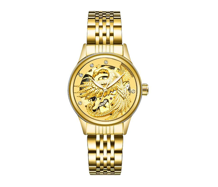 Tevise 9006-2 Eagle Women's Luxury Mechanical Watch - Gold - Zoom Image