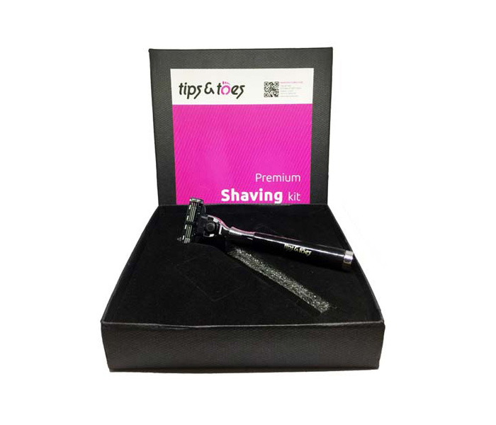 Tips & Toes TT-670 Shaving Safety Single Piece Kit with Mach-3 - Zoom Image 2