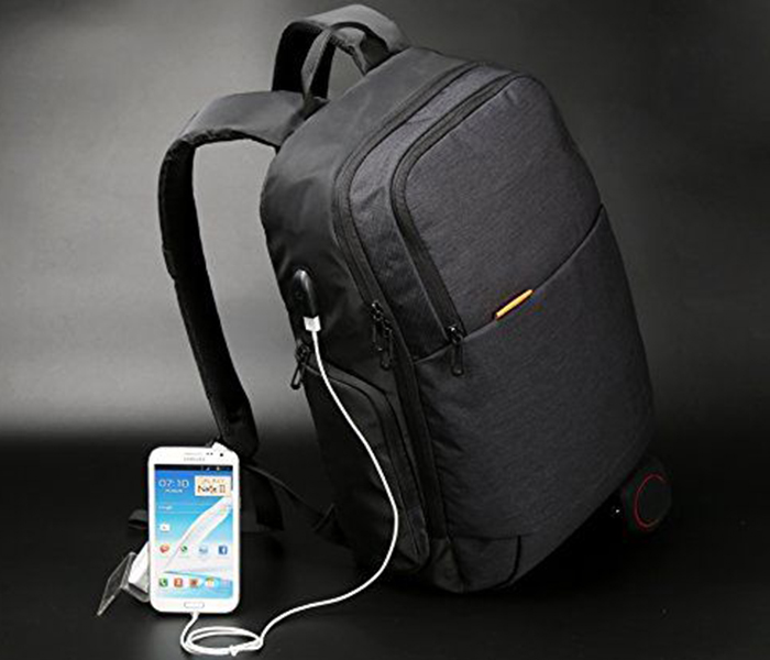 Kingsons KS3143W-B Smart 15.6-inch Backpack with USB Port - Black - Zoom Image 3