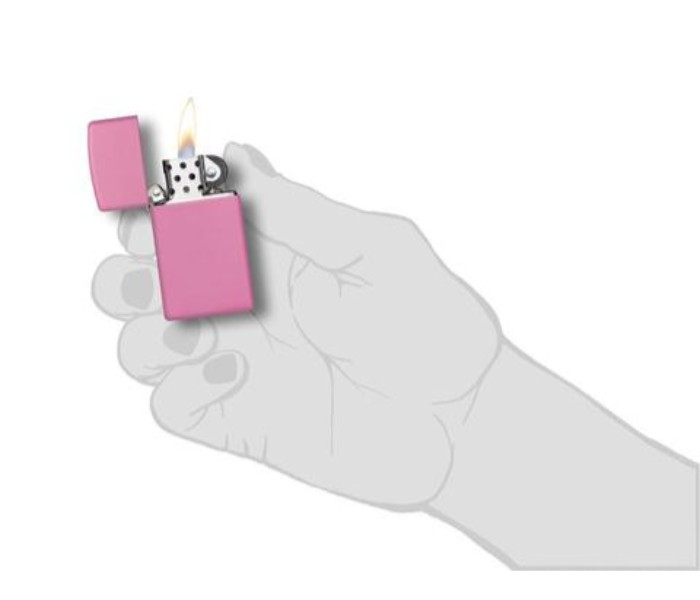 Zippo 1638 Slim Matte Lighter Pink - Zoom Image 3