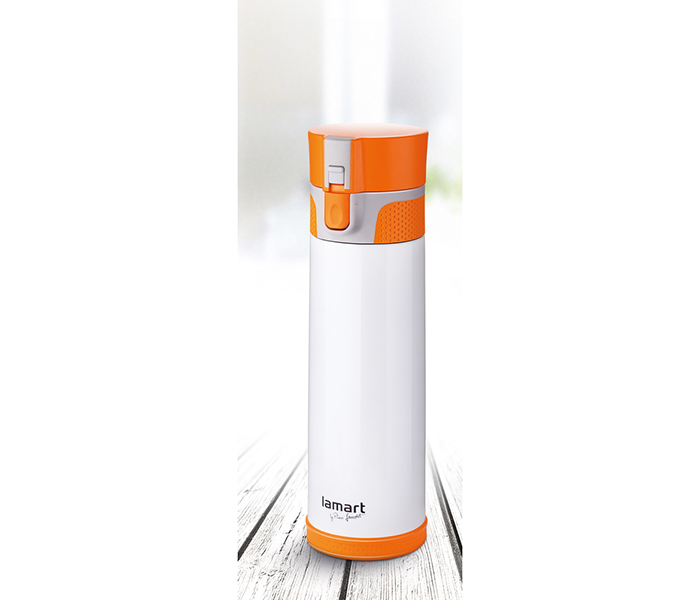 Lamart LT4021 Ruta 500ML Vacuum Flask - Orange & White - Zoom Image 2