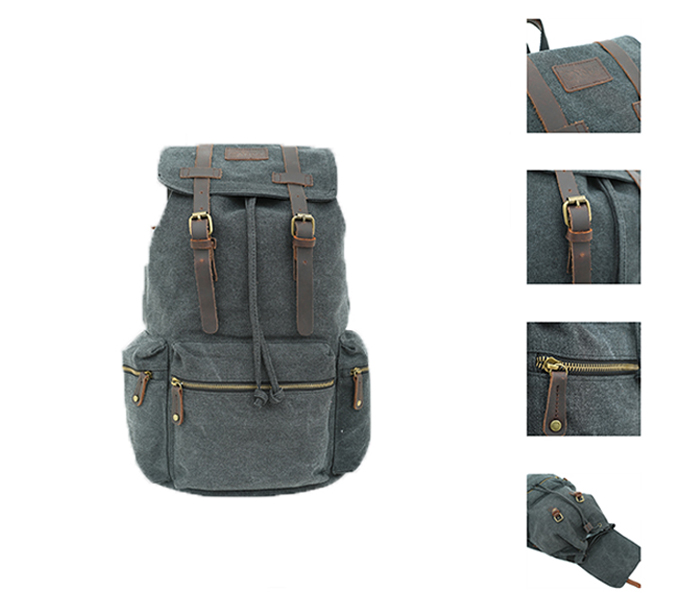 Para John PJBP6609 Canvy Backpack - Black - Zoom Image 1