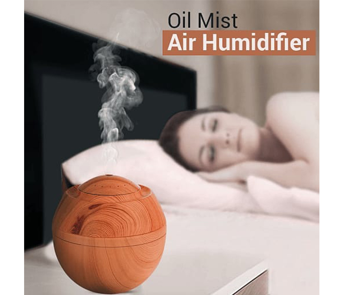 MQ Multi-Color Wooden Finish Fragrance Home Aroma Essential Oil Mist Air Humidifier - Zoom Image 1