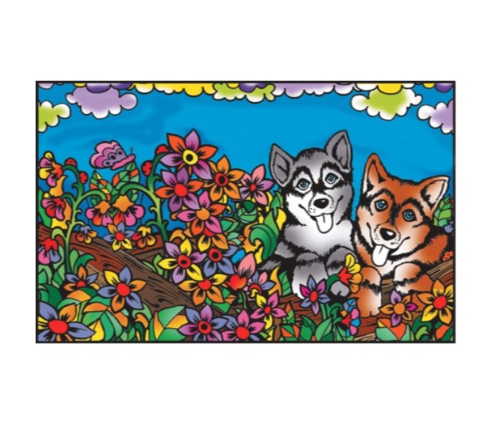 Color Velvet CT8 Dogs Folder Coloring System Multi Color - Zoom Image