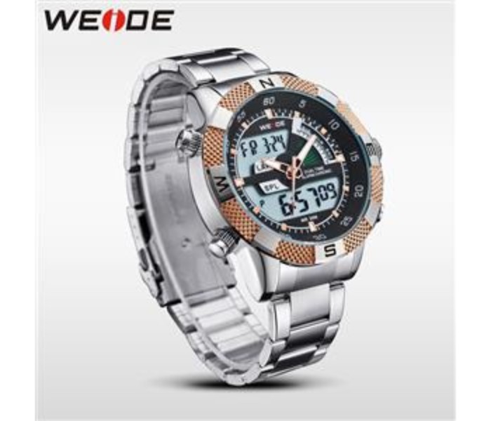 Weide WH 1104MB Mens Digital and Analog Watch Gold and Silver - Zoom Image 2