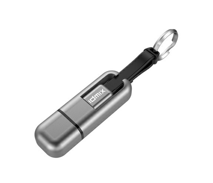 Idmix DL07 4-in-1 Keychain Shape MFI Lightning Cable with 16GB U Disk - Grey - Zoom Image 5