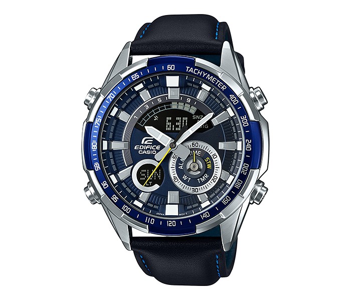 Casio Edifice ERA-600L-2AVUDF Mens Analog Watch Black and Blue - Zoom Image