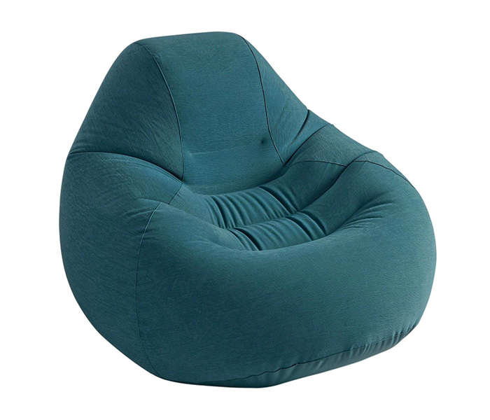 Intex ZX-68583 Inflatable Deluxe Beanless Bag Chair - Dark Blue - Zoom Image