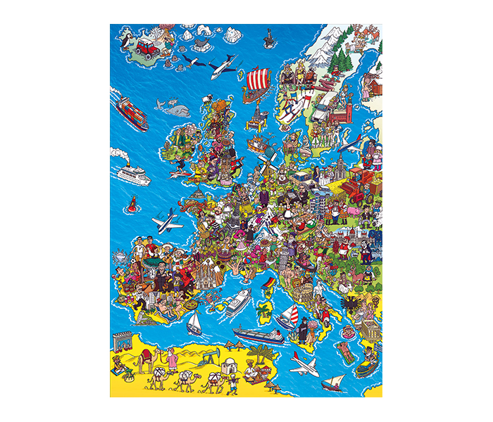 Clementoni 39384 High Quality Collection Europe Map Adult Puzzle - 1000 Pieces - Zoom Image 1