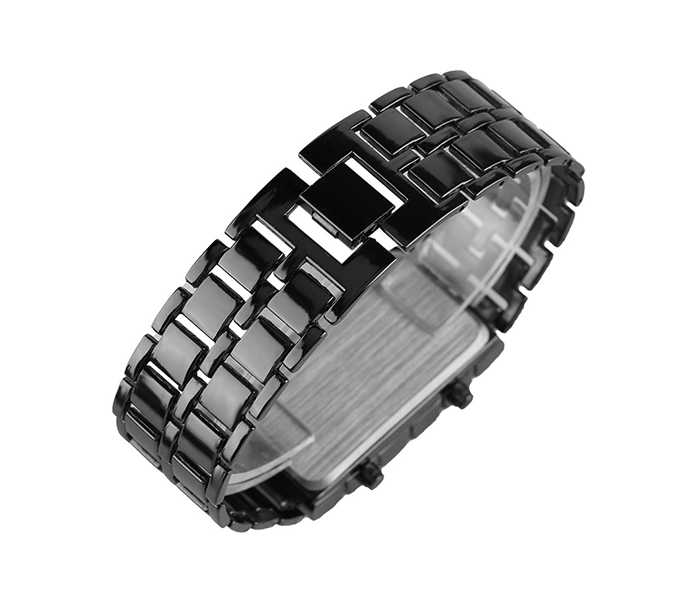 2612050 Mens Fashion Digital 2 Bracelet Watch with LED - Black - Zoom Image 1