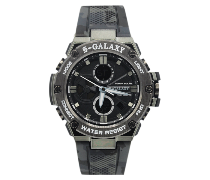 Galaxy GSW-746 Unisex Analog and Digital Sports Watch Black and Grey - Zoom Image 3