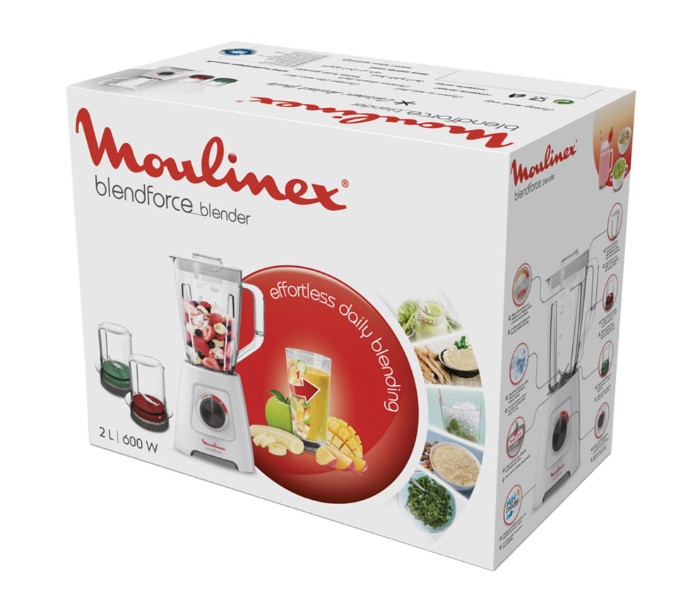 Moulinex LM423127 600 Watt 2 Speed Blender White - Zoom Image 1