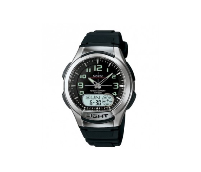 Casio AQ-180W-1BDF Mens Casual Analog and Digital Watch Black - Zoom Image