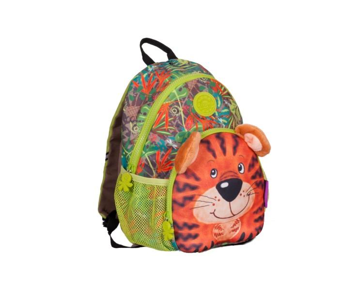 Okiedog 86001 Wildpack Junior Backpack Tiger W-Eva Front Pocket For Unisex Green - Zoom Image 2