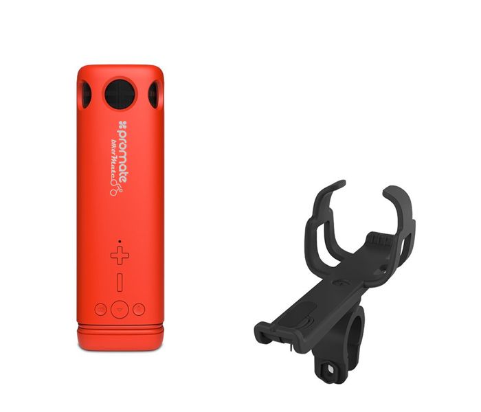 Promate Bikermate Rugged Wireless Speaker with Mount - Red - Zoom Image 1