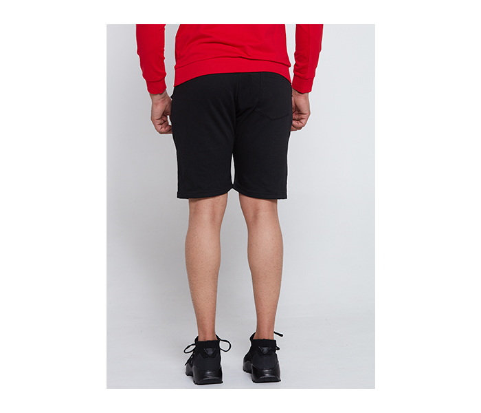 Lynk LY10021 Sports Style Solid Cottonshort For Men M - Black - Zoom Image 2