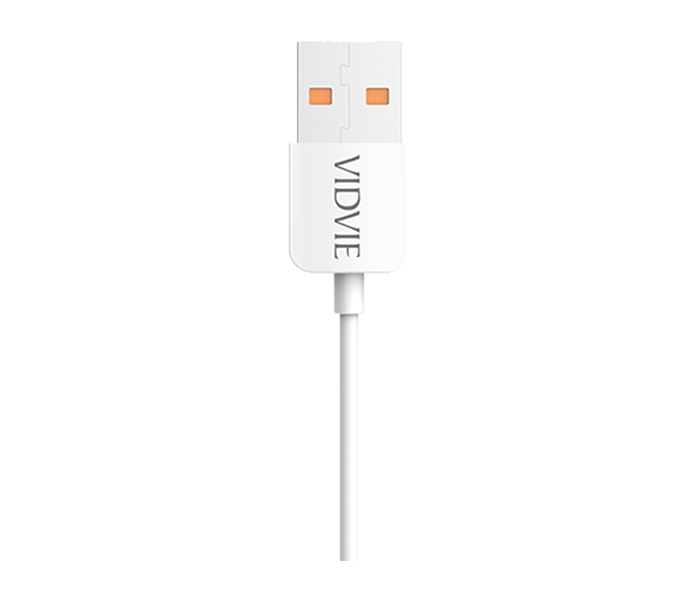 Vidvie CB-412 Data Cable for Apple iPhone - 2 Meter, White - Zoom Image 1