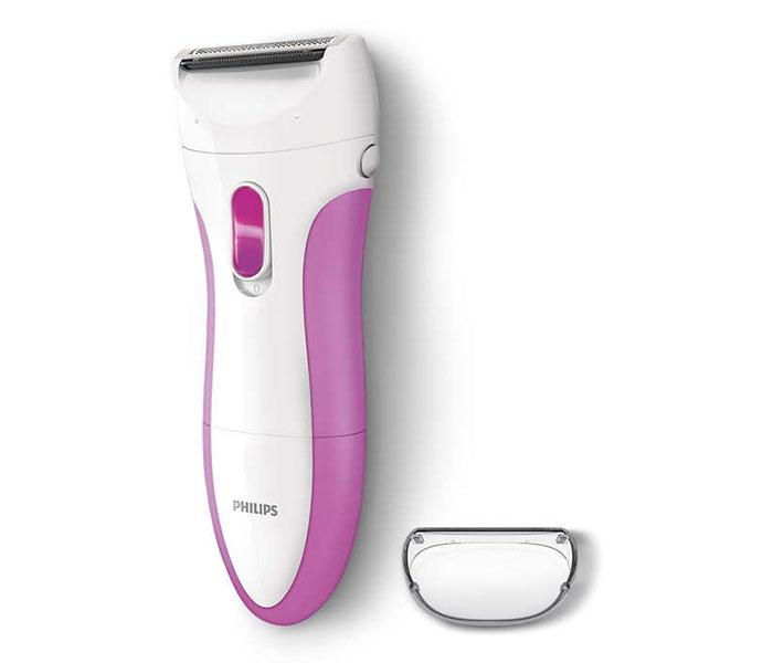 Philips HP6341 SatinShave Essential Wet & Dry Electric Shaver - White & Purple - Zoom Image 2