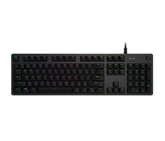 Logitech 920-008750 G512 Carbon Mechanical RGB Wired Gaming Keyboard - Romer-G Linear Switch, Black - Zoom Image 5