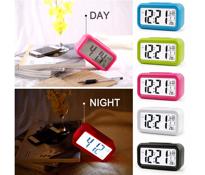 Smart Optical Back-lit Control LCD Digital Clock - Zoom Image 1