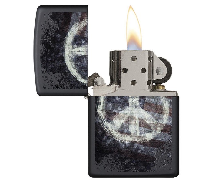 Zippo 28864 Peace On Flag Lighter Multicolor - Zoom Image 1