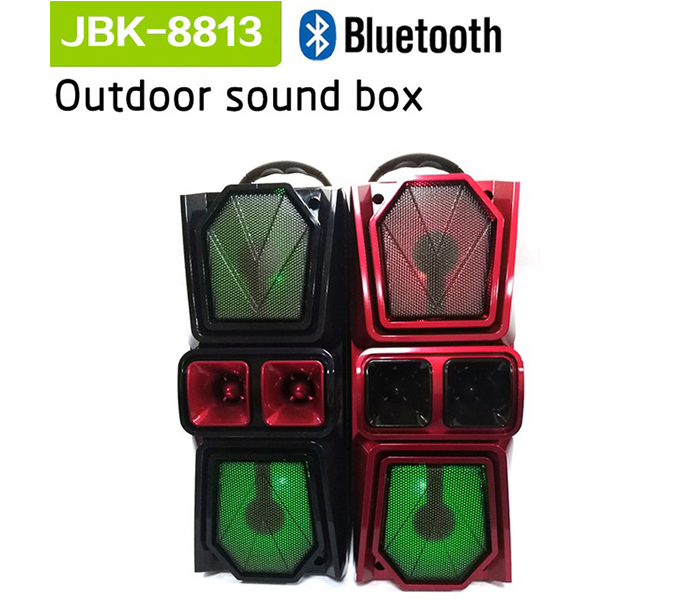 Boom Box Bluetooth Speaker with LED Light JBK-8813 - Zoom Image 2