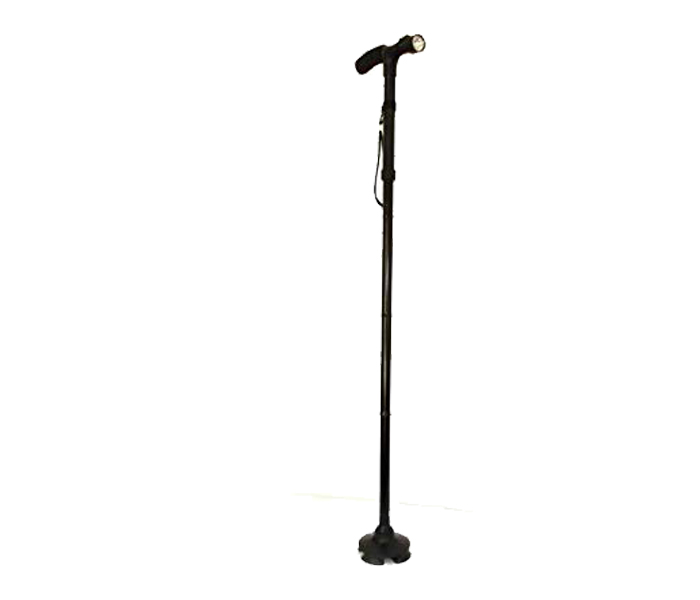 Ultimate Magic Cane Adjustable Folding & Extendable Walking Stick with LED Lights - Black - Zoom Image 4