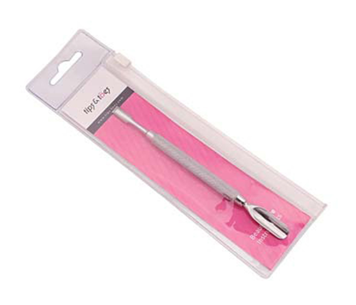 Tips & Toes TT-250 Stainless Steel Doul Ended Cuticle Pusher - Polish Finish - Zoom Image 1