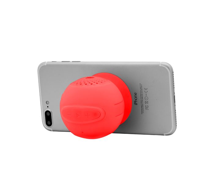 Promate Globo-2 Built-In Mic Portable Wireless Speaker with Suction Cup - Red - Zoom Image 3