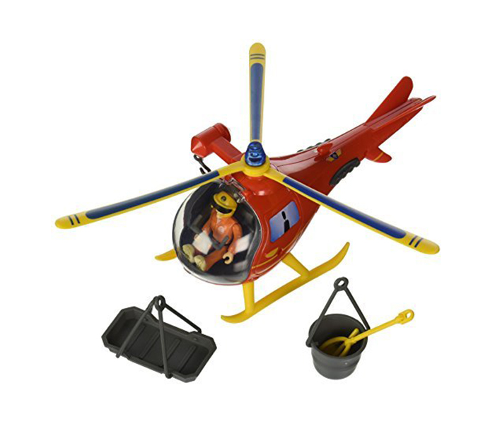 Simba 9251661 Sam Helicopter with Figurine - Red - Zoom Image 1