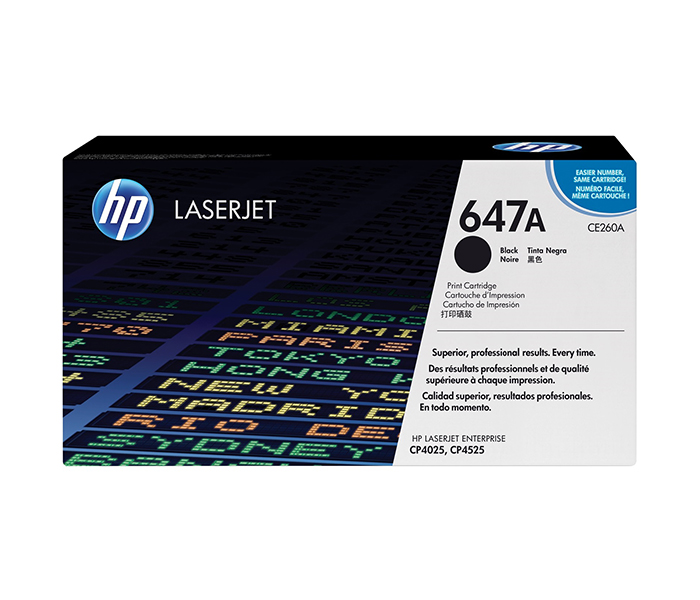 HP 647A Original LaserJet Toner Cartridge - Black (CE260A) - Zoom Image