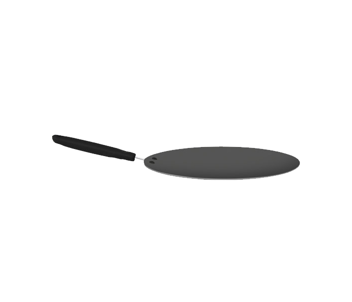 Homeway CT-240 28Cm Nonstick Concave Tawa - Black - Zoom Image 1