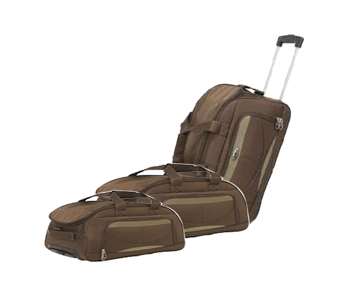 Traveller TR-1024 20-inch Duffle Bag - Brown, 3 Pieces - Zoom Image