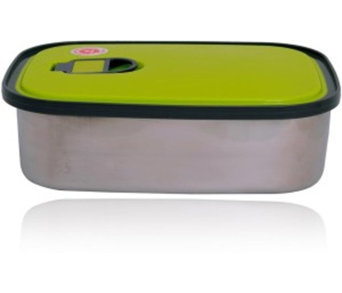 Taqdeer 6901 Rectangle Stainless Steel 680 ml Lunch Box Assorted - Zoom Image 1