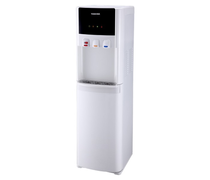 Toshiba RWF-W1615BU(W) Bottom Load Water Dispenser with Stainless Steel Water Suck Pipe and Child Safety Lock White - Zoom Image 1