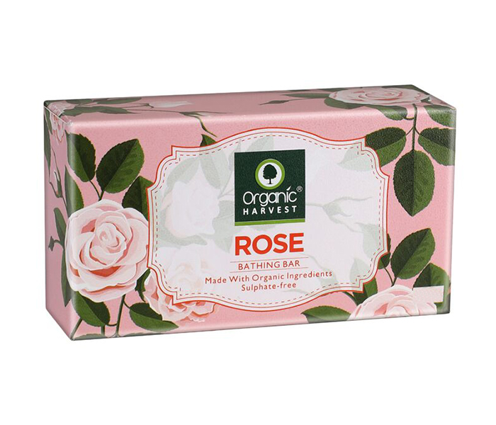 Organic Harvest Rose Bathing Bar Soap - 175g - Zoom Image 1